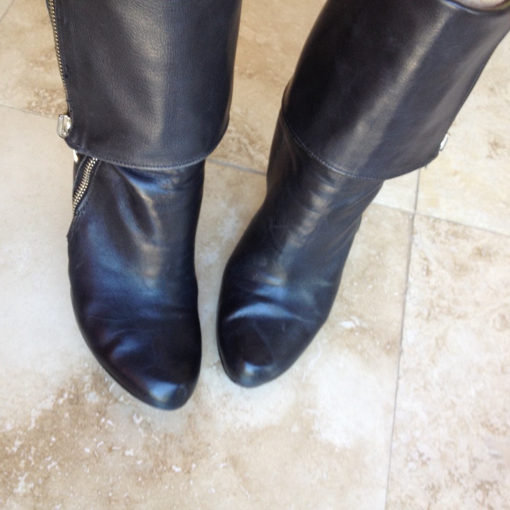 Sigerson Morrison Bella Fold Down Leather Boots - Picture 3 of 8